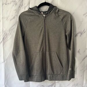 CHAMPION - GREY FULL ZIP HOODED JACKET YOUTH BOYS LARGE